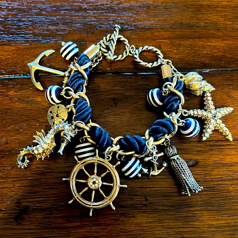 Marine bracelets with charms.